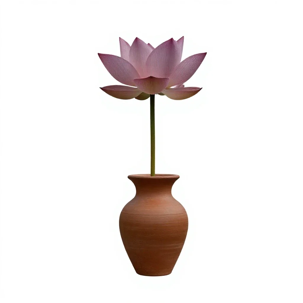 Lotus flower isolated on a white background