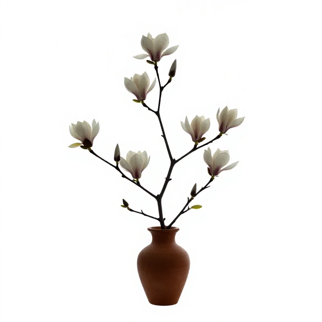 Magnolia flower isolated on a white background