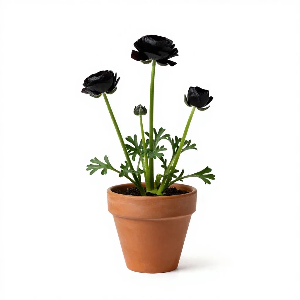 Ranunculus isolated on a white background