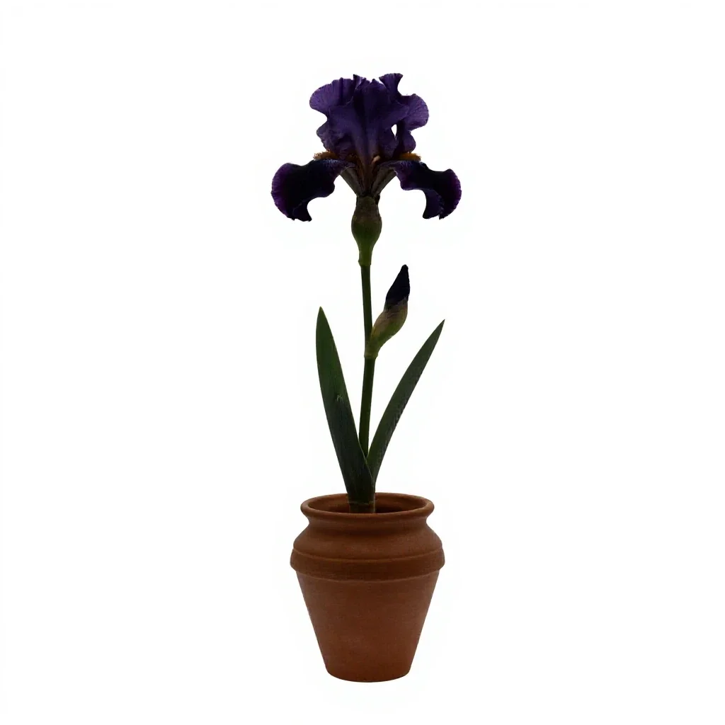 Iris isolated on a white background