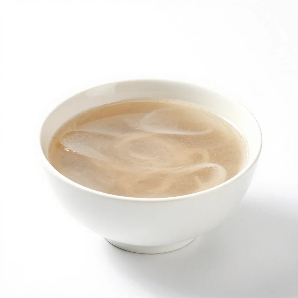 Bowl of pho isolated on a white background