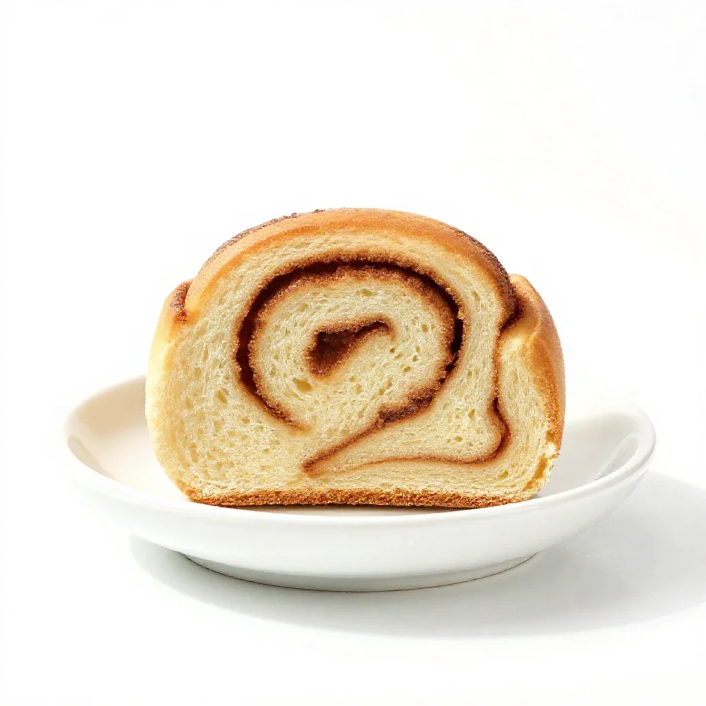 Cinnamon roll isolated on a white background