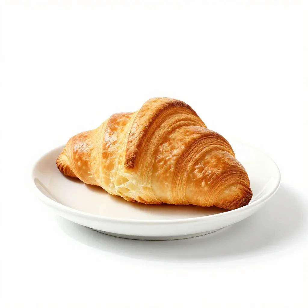 Croissant isolated on a white background