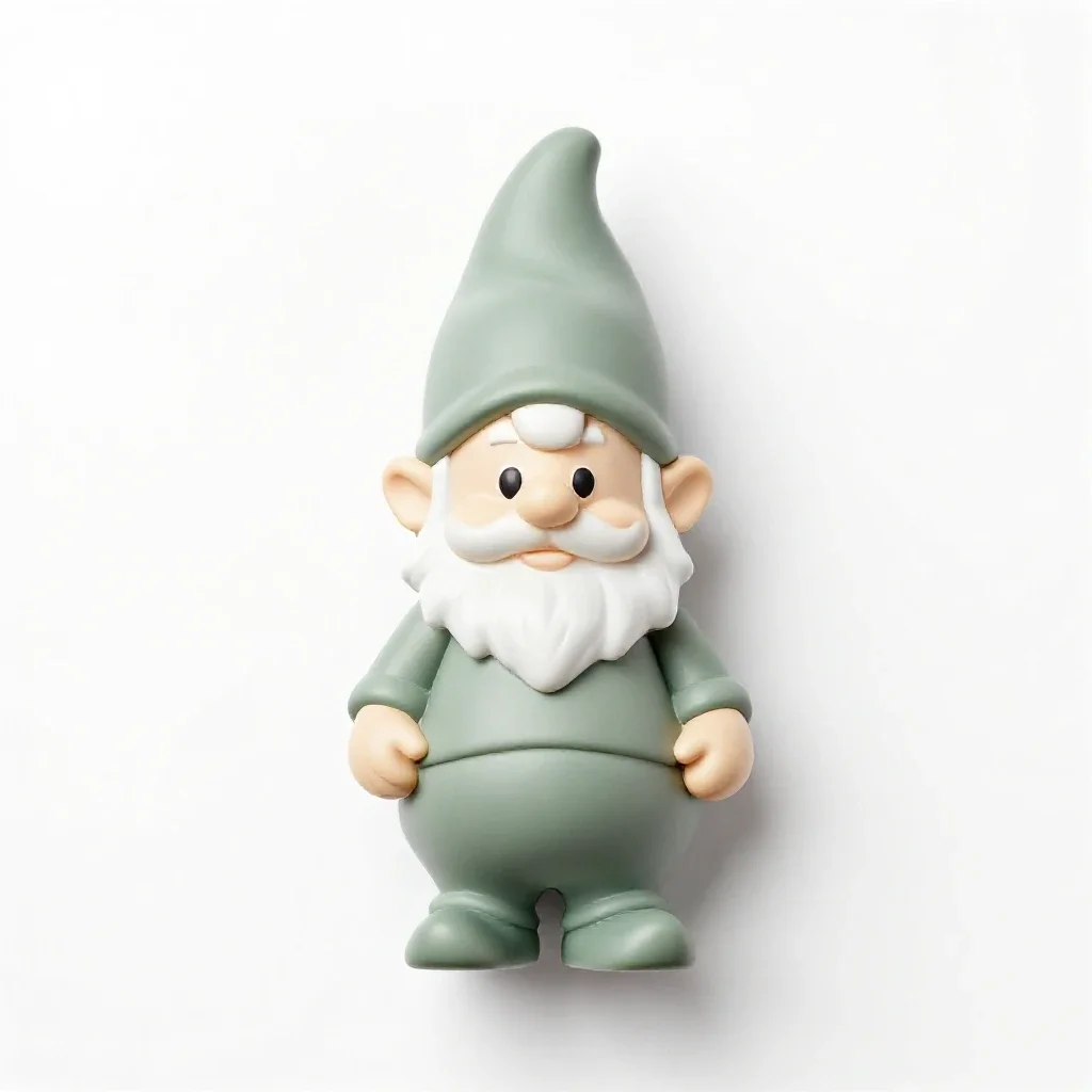Garden gnome isolated on a white background