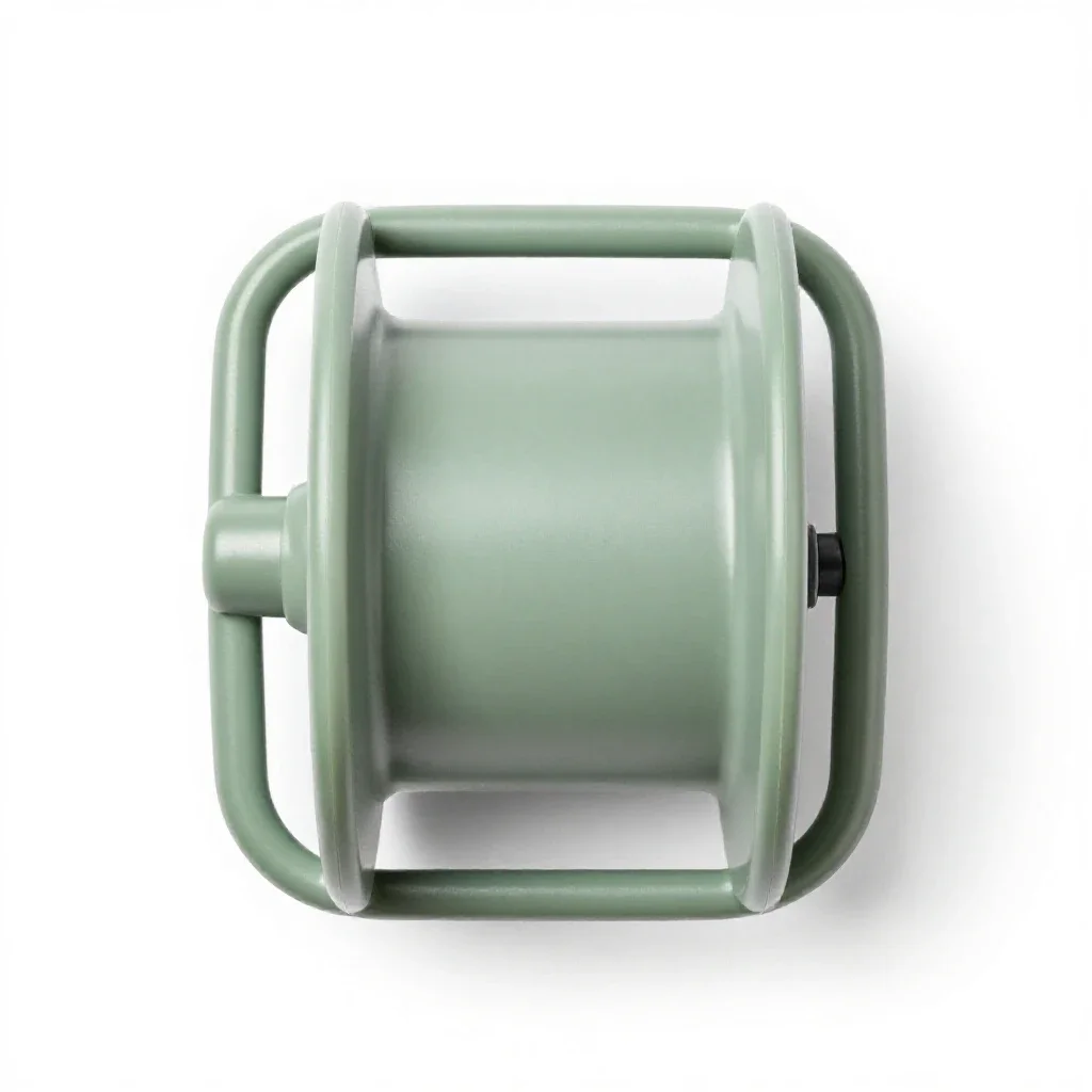 Hose reel isolated on a white background