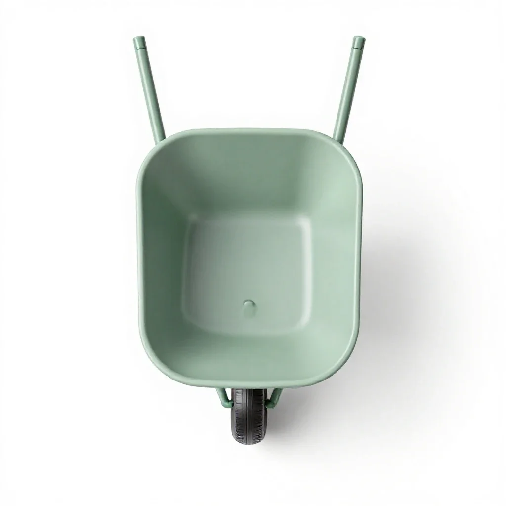Wheelbarrow isolated on a white background