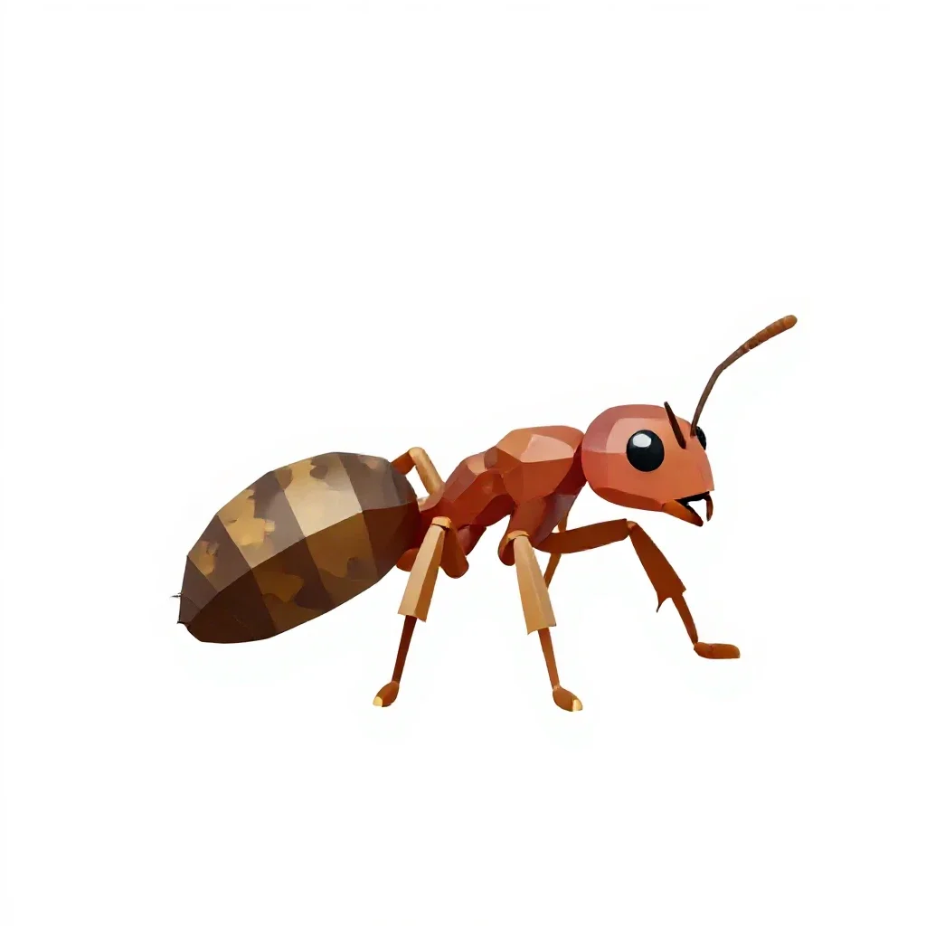 Bullet ant isolated on a white background