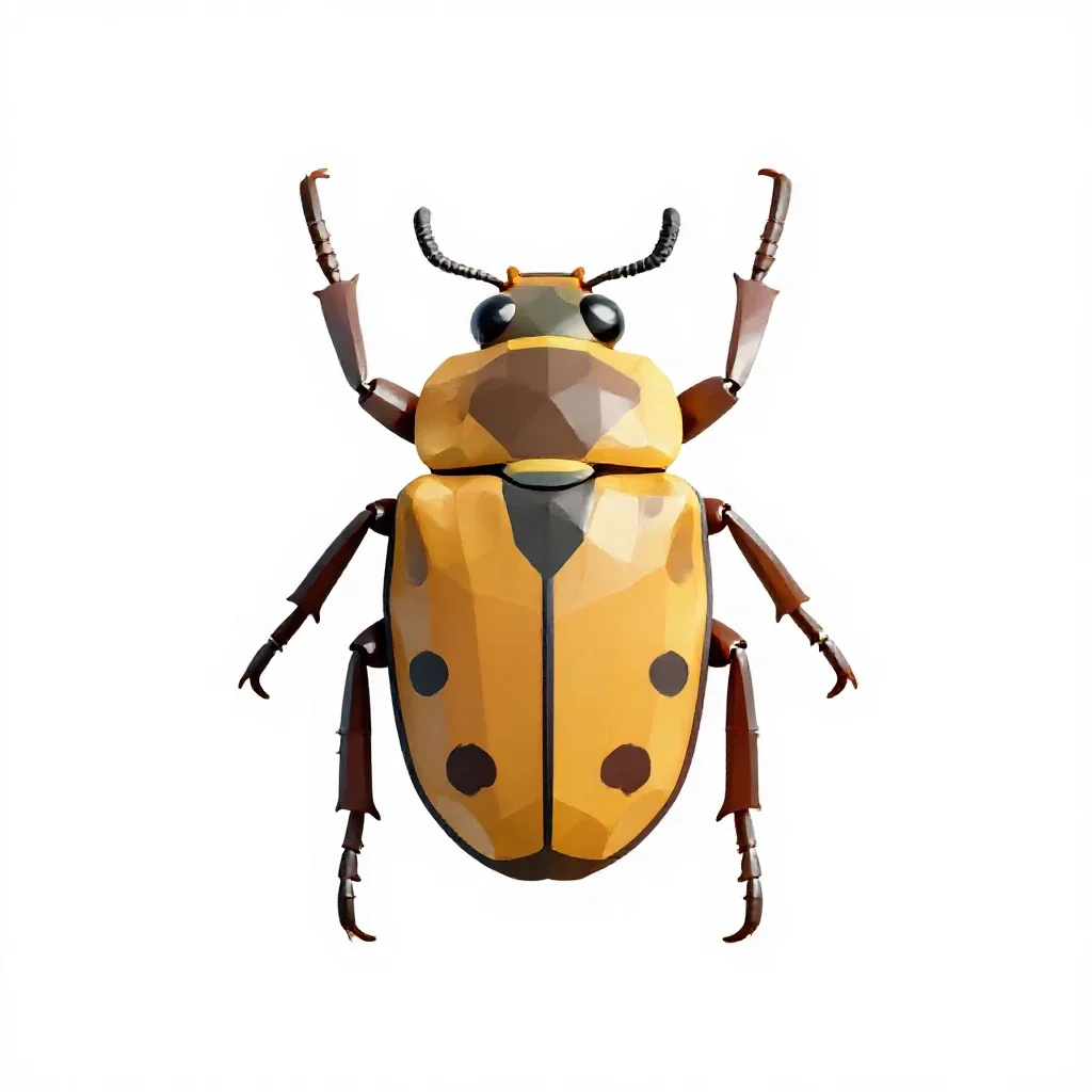 Diving beetle isolated on a white background