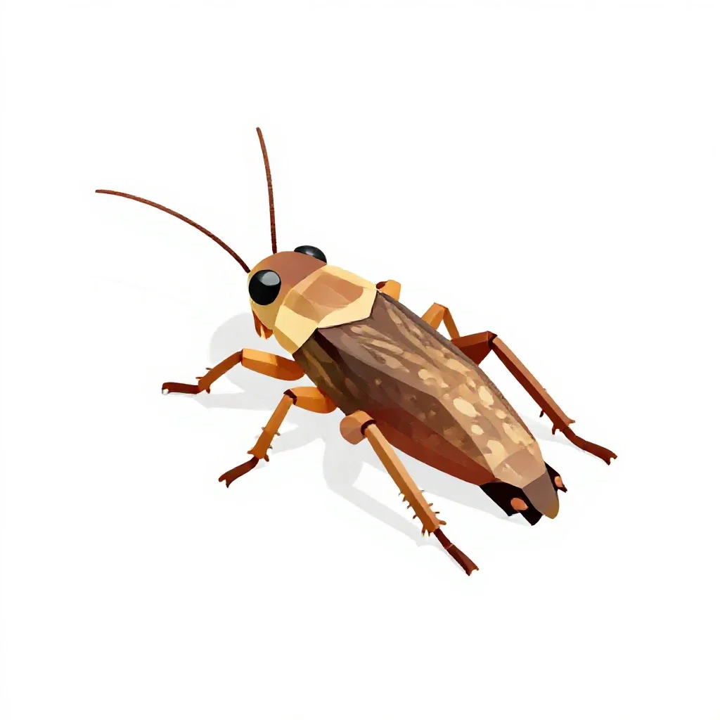 Field cricket isolated on a white background