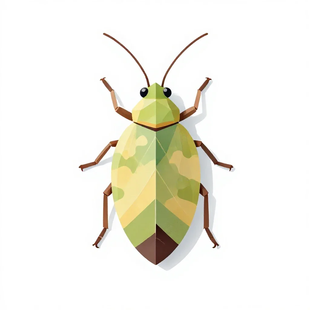 Leaf insect isolated on a white background