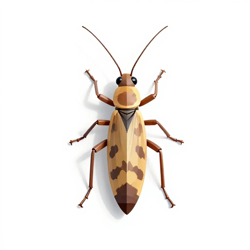 Stick insect isolated on a white background