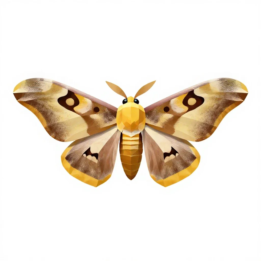 Atlas moth isolated on a white background