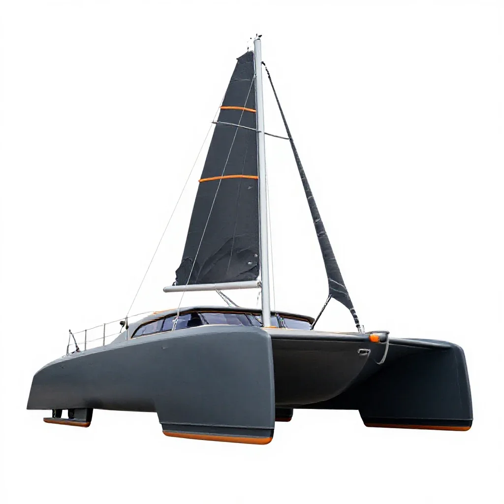 Catamaran isolated on a white background