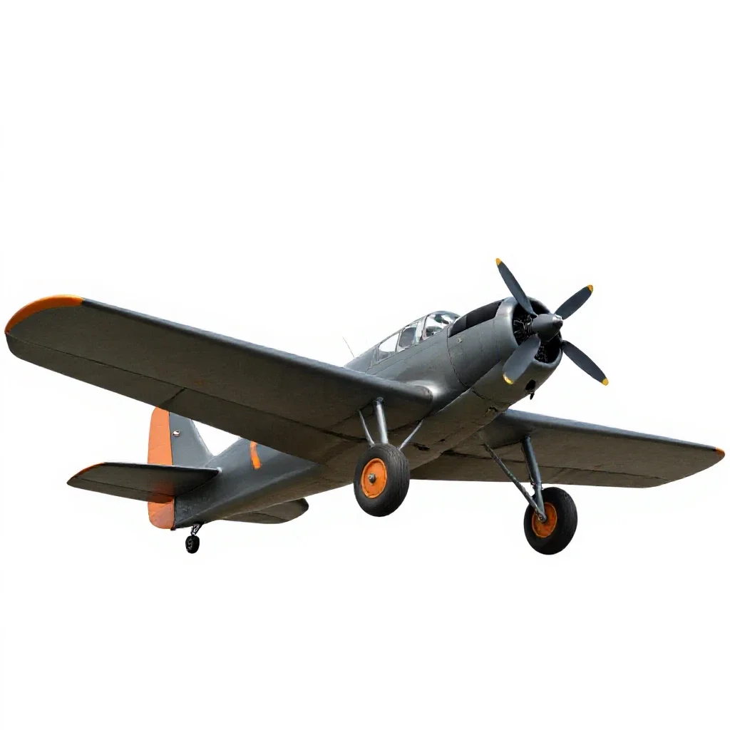 Crop duster isolated on a white background