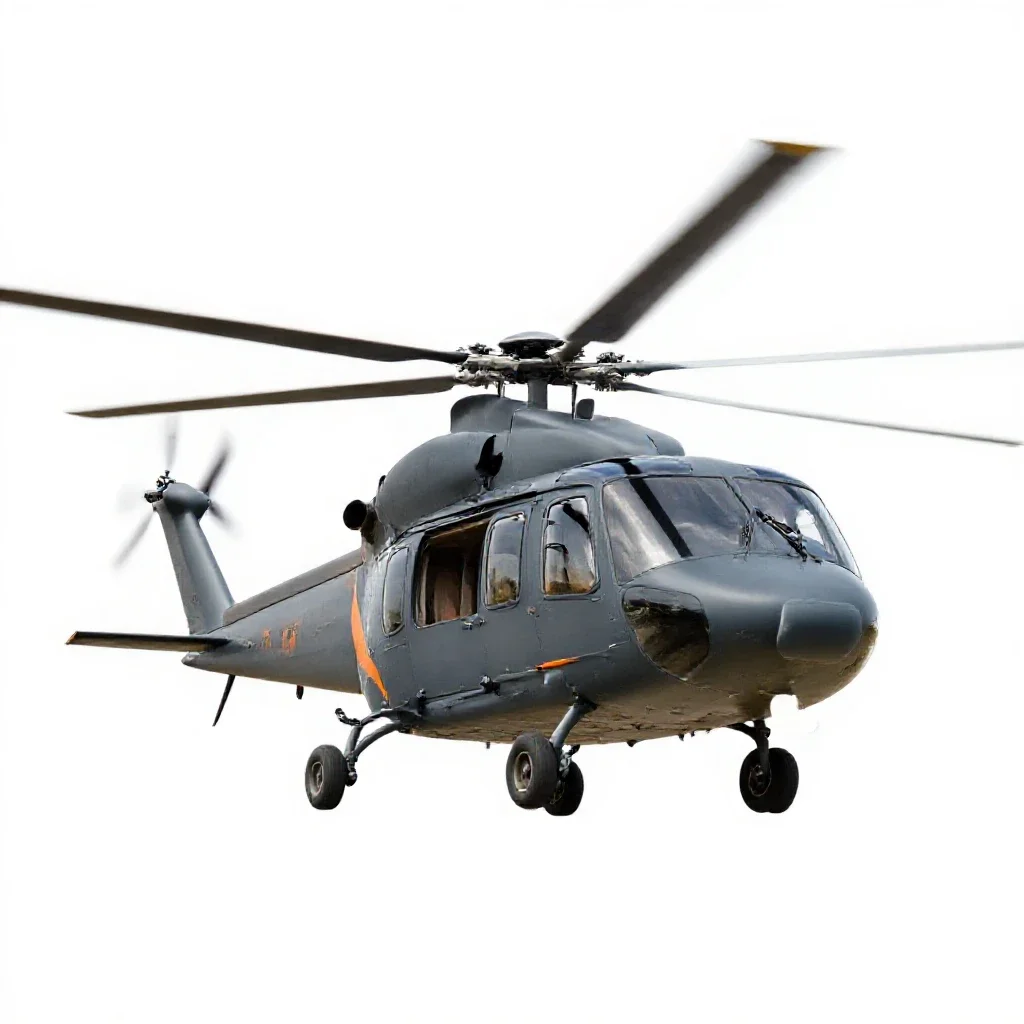 Helicopter isolated on a white background