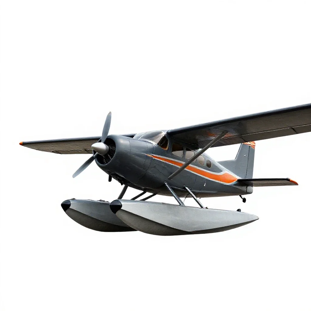 Seaplane isolated on a white background