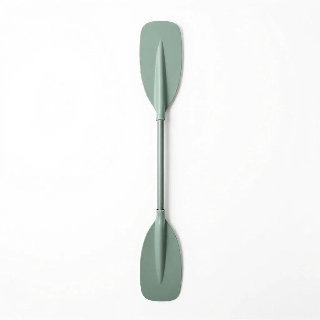 Canoe paddle isolated on a white background