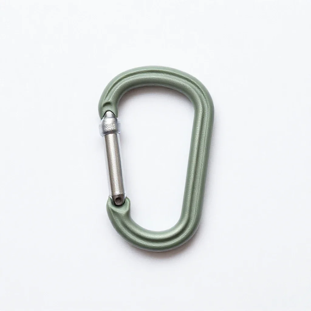 Carabiner isolated on a white background