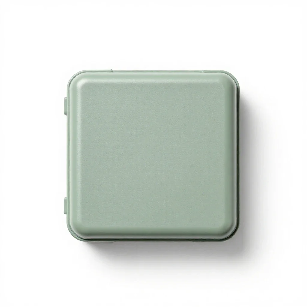 Fishing tackle box isolated on a white background