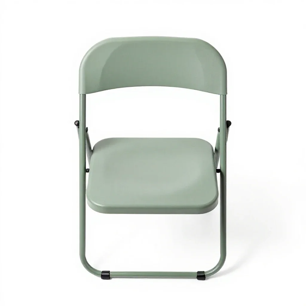 Folding camp chair isolated on a white background