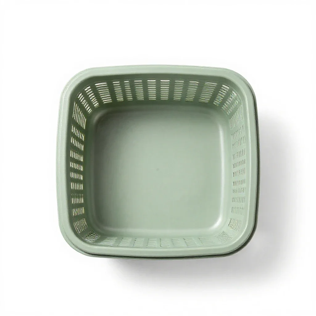 Picnic basket isolated on a white background
