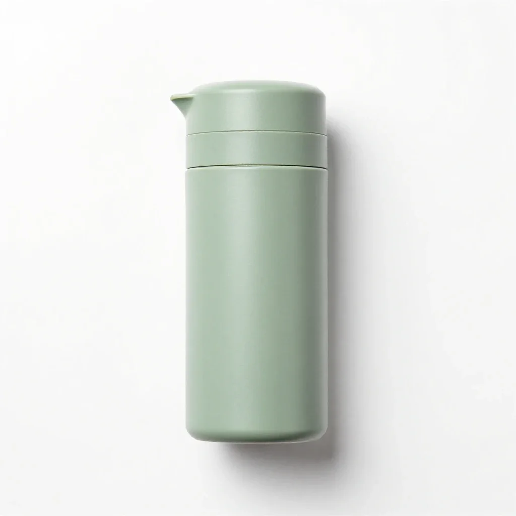 Portable espresso press isolated on a white background