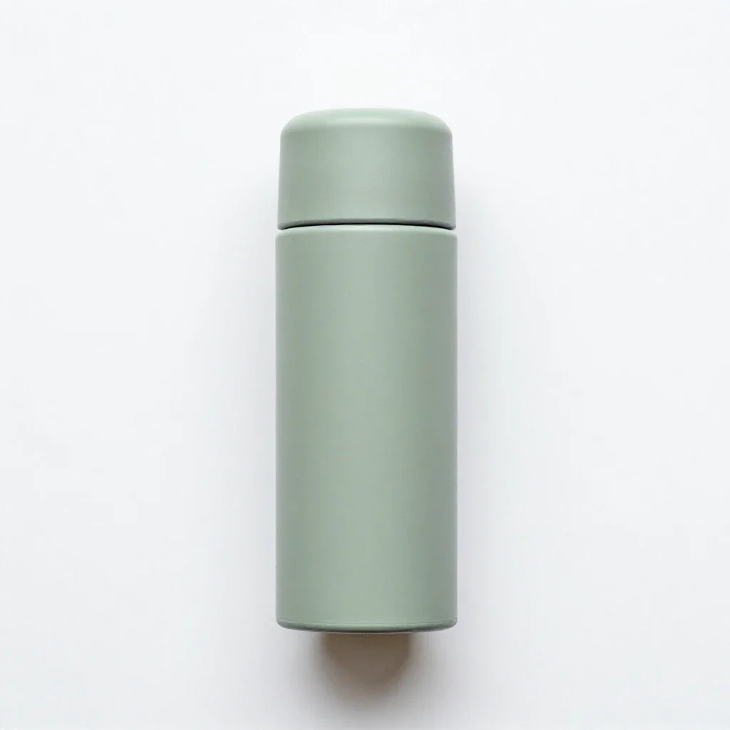 Thermos flask isolated on a white background