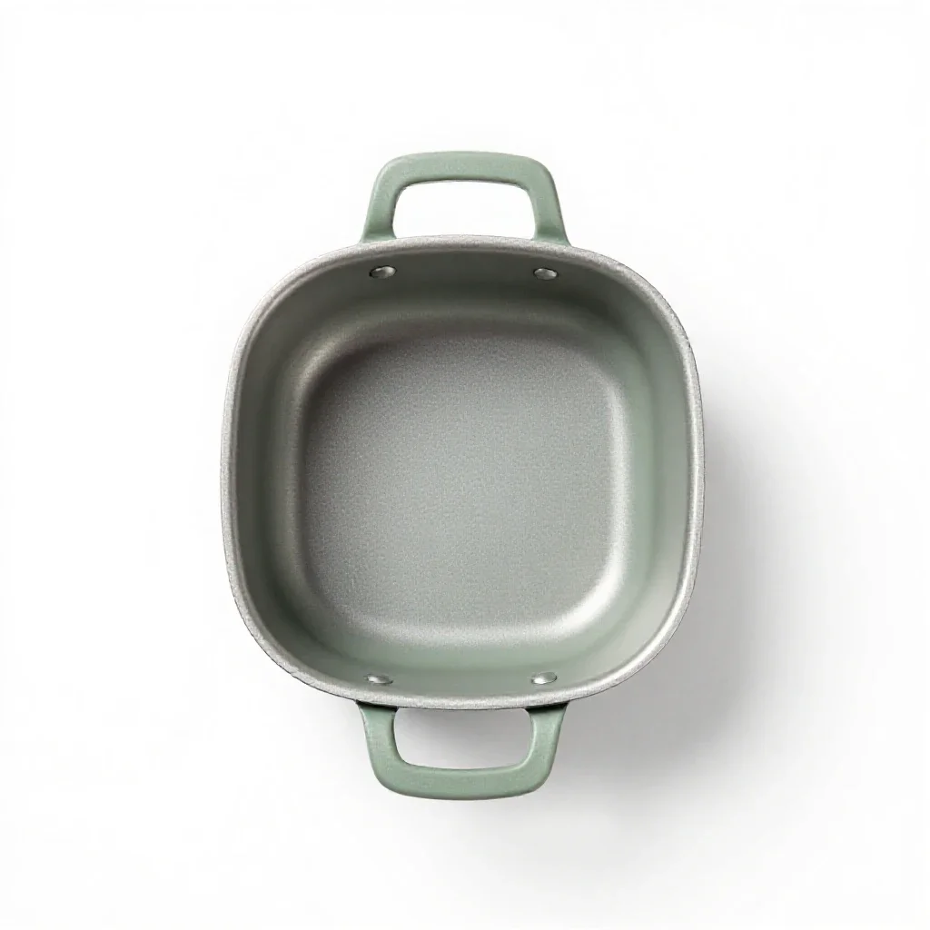 Titanium cook pot isolated on a white background