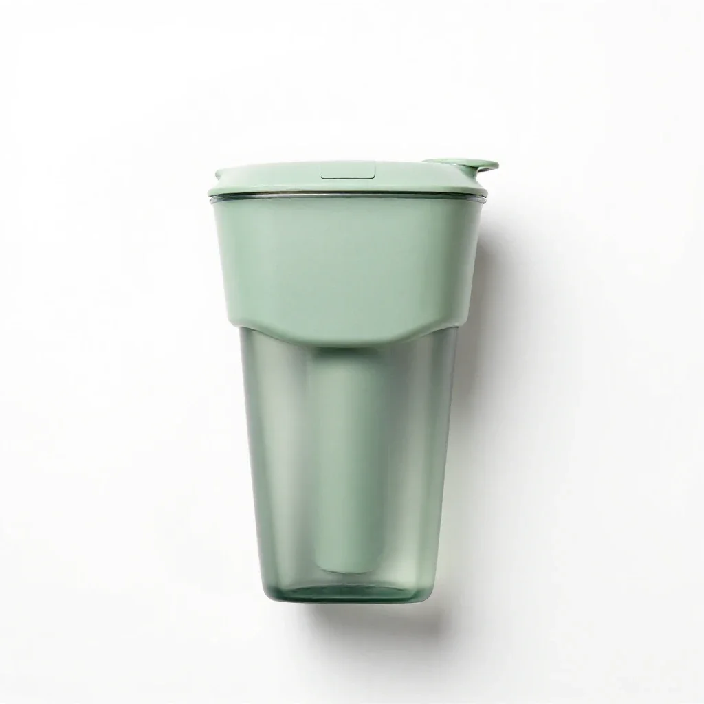 Water filter bottle isolated on a white background