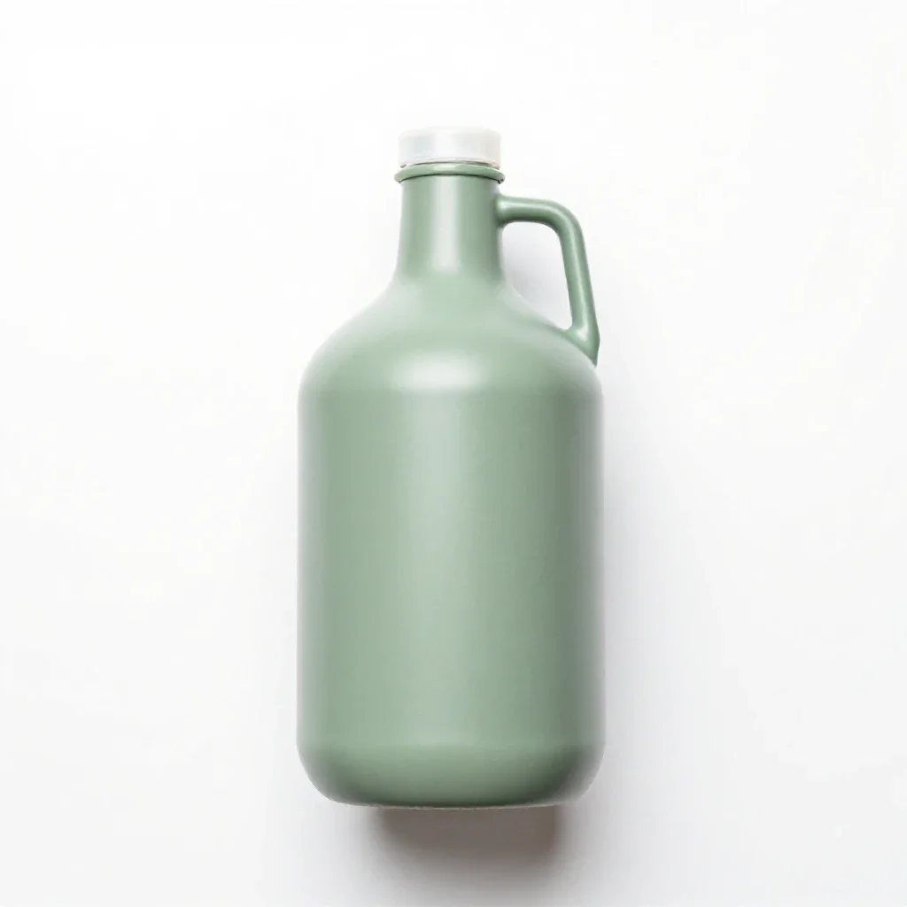 Growler with a swing top isolated on a white background