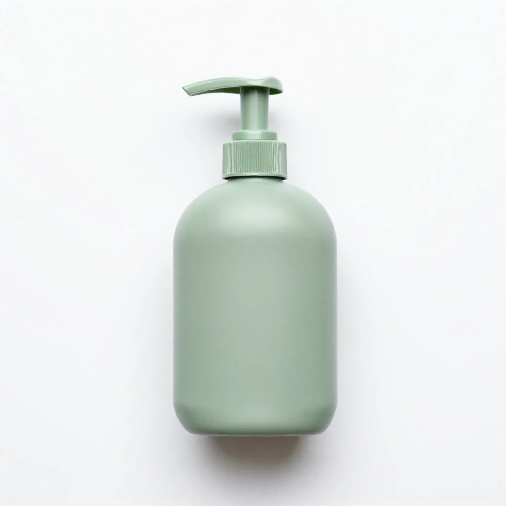 Pump dispenser bottle isolated on a white background