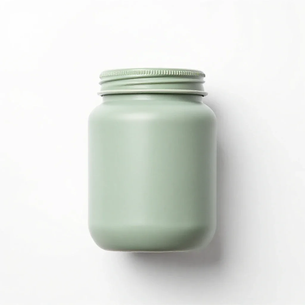 Screw-top preserving jar isolated on a white background