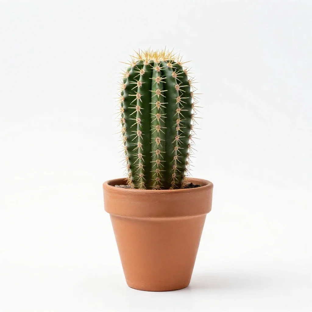 Barrel cactus isolated on a white background