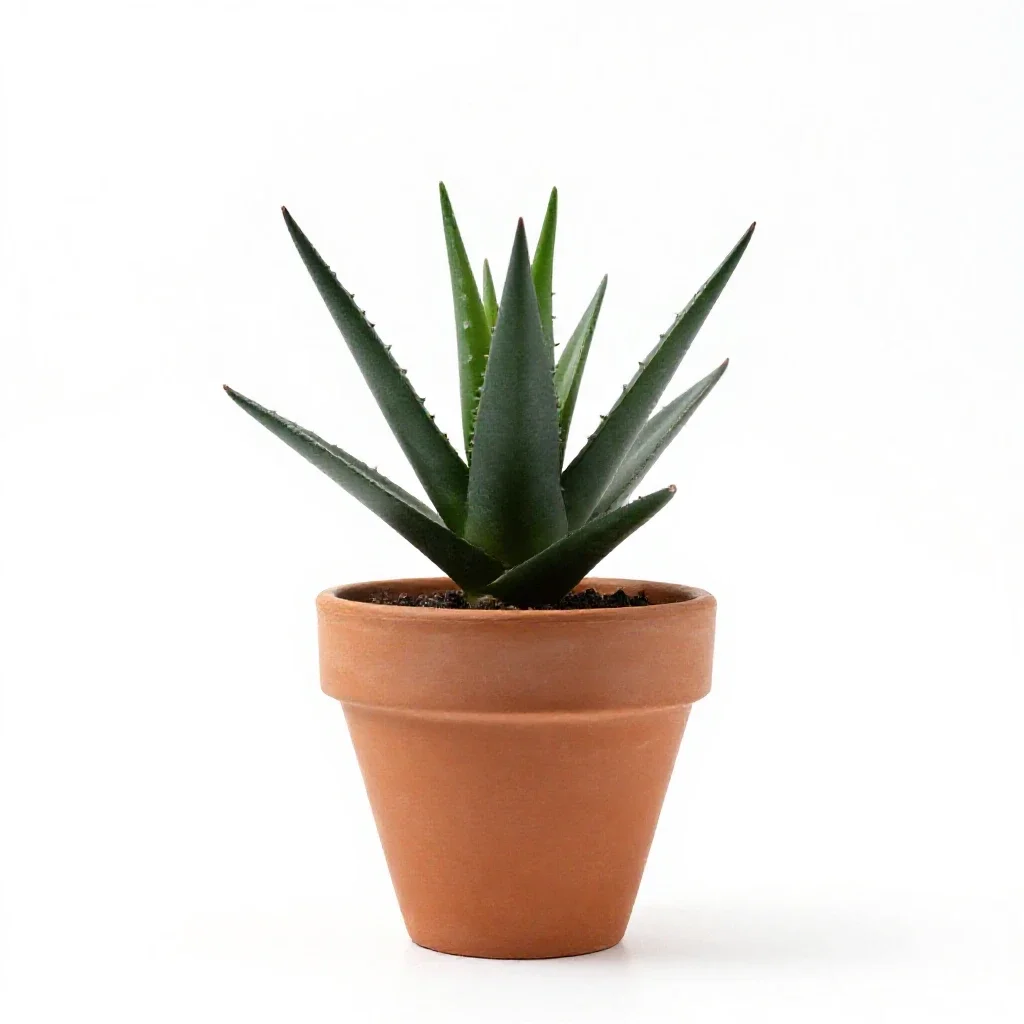 Jade plant isolated on a white background