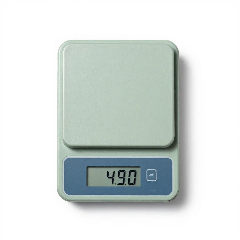 Analytical balance isolated on a white background