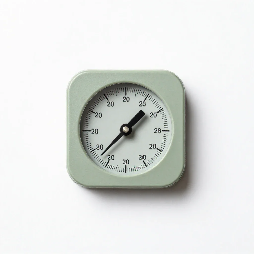 Barometer isolated on a white background