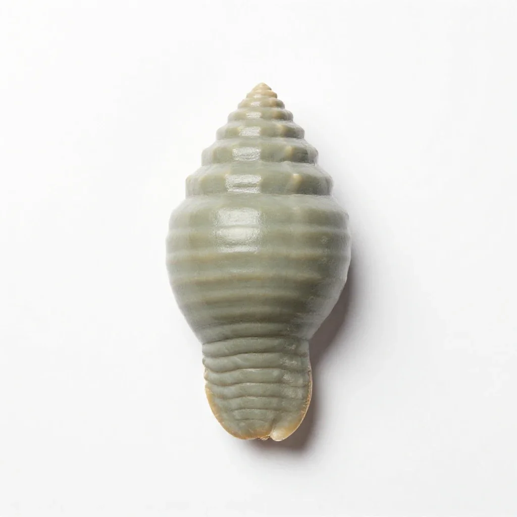 Fossil trilobite isolated on a white background