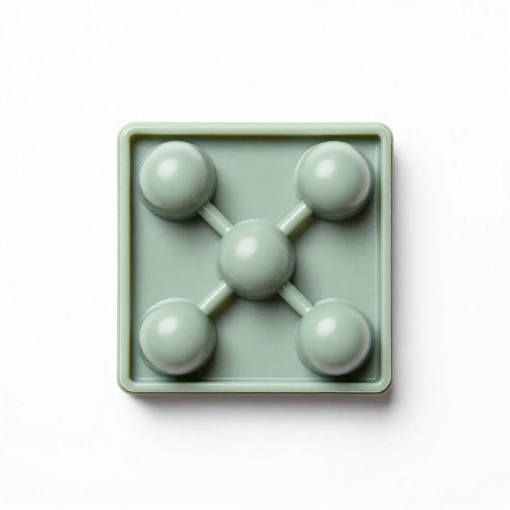 Molecular model kit isolated on a white background