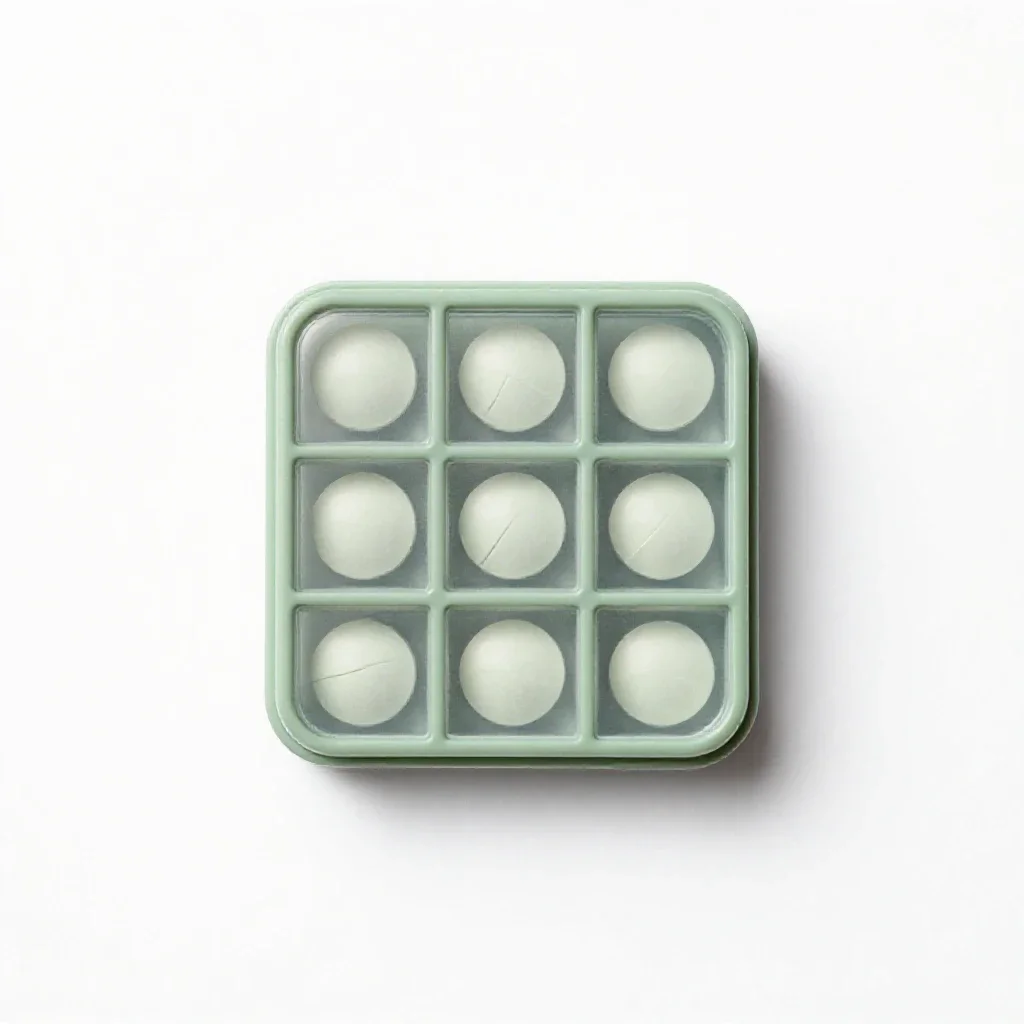 Pill organiser isolated on a white background