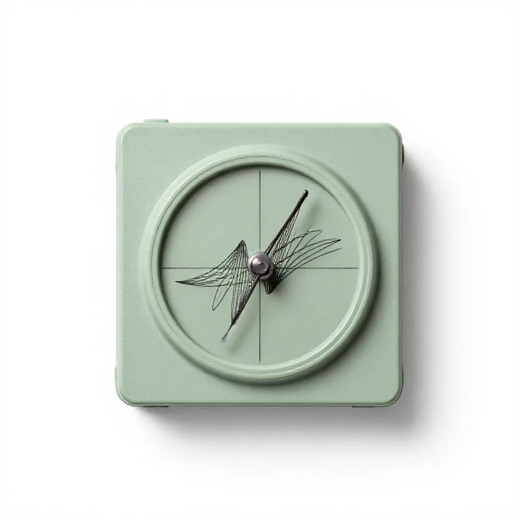 Seismograph drum isolated on a white background