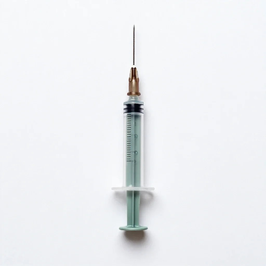 Syringe isolated on a white background
