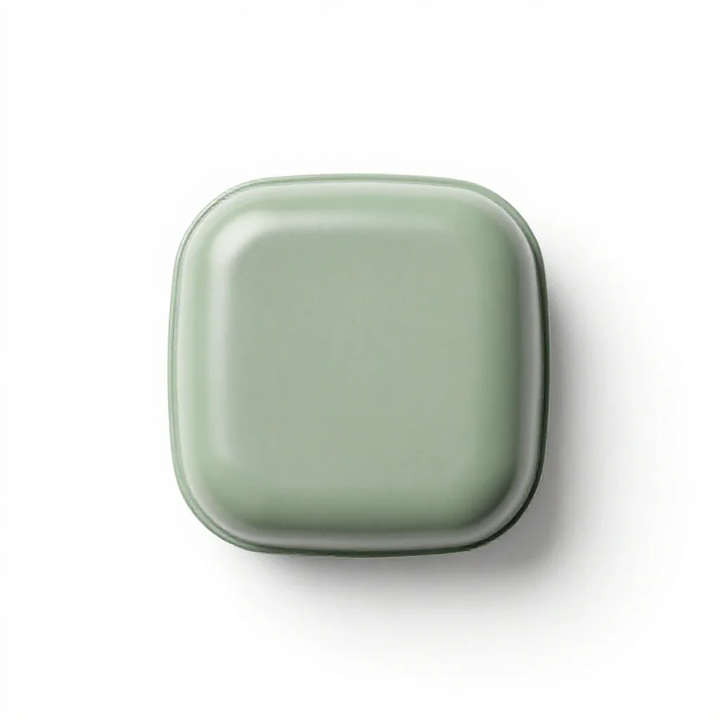 Cargo drop pod isolated on a white background