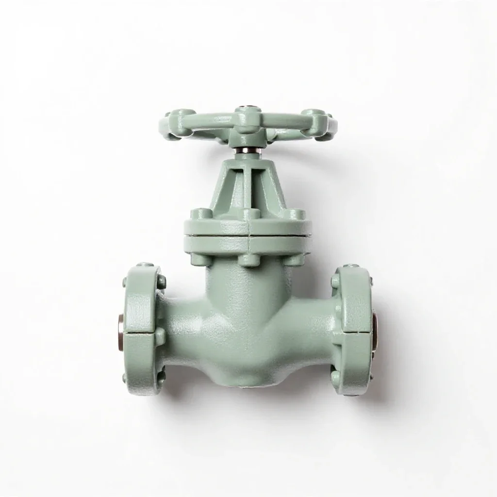 Reactor coolant valve isolated on a white background