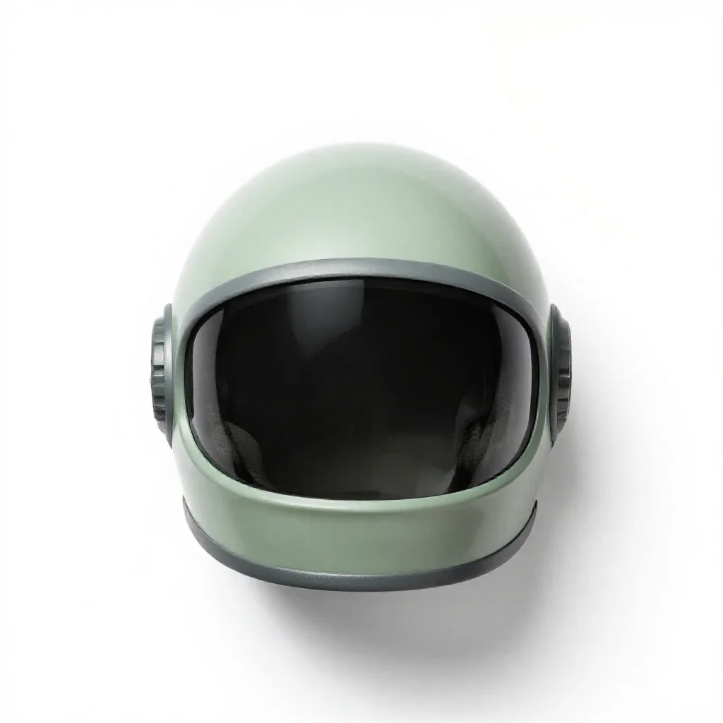 Space helmet isolated on a white background
