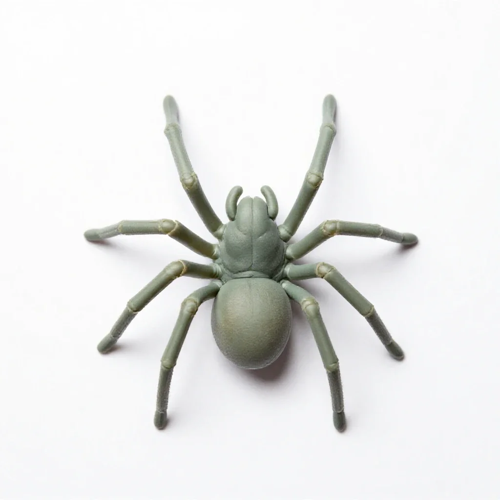 Spider walker probe isolated on a white background