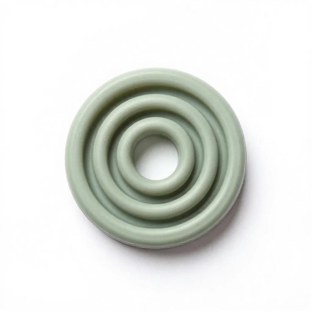 Warp coil segment isolated on a white background