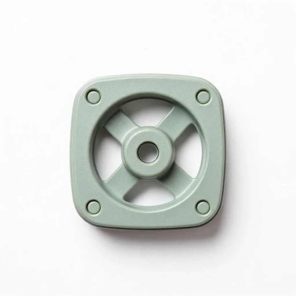 Airlock hatch wheel isolated on a white background