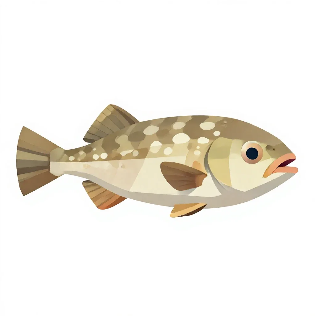 Barreleye fish isolated on a white background
