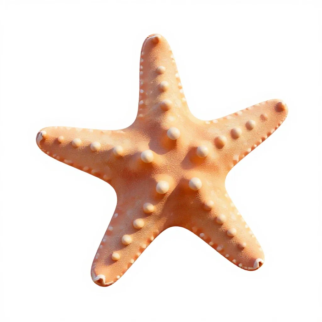 Brittle star isolated on a white background