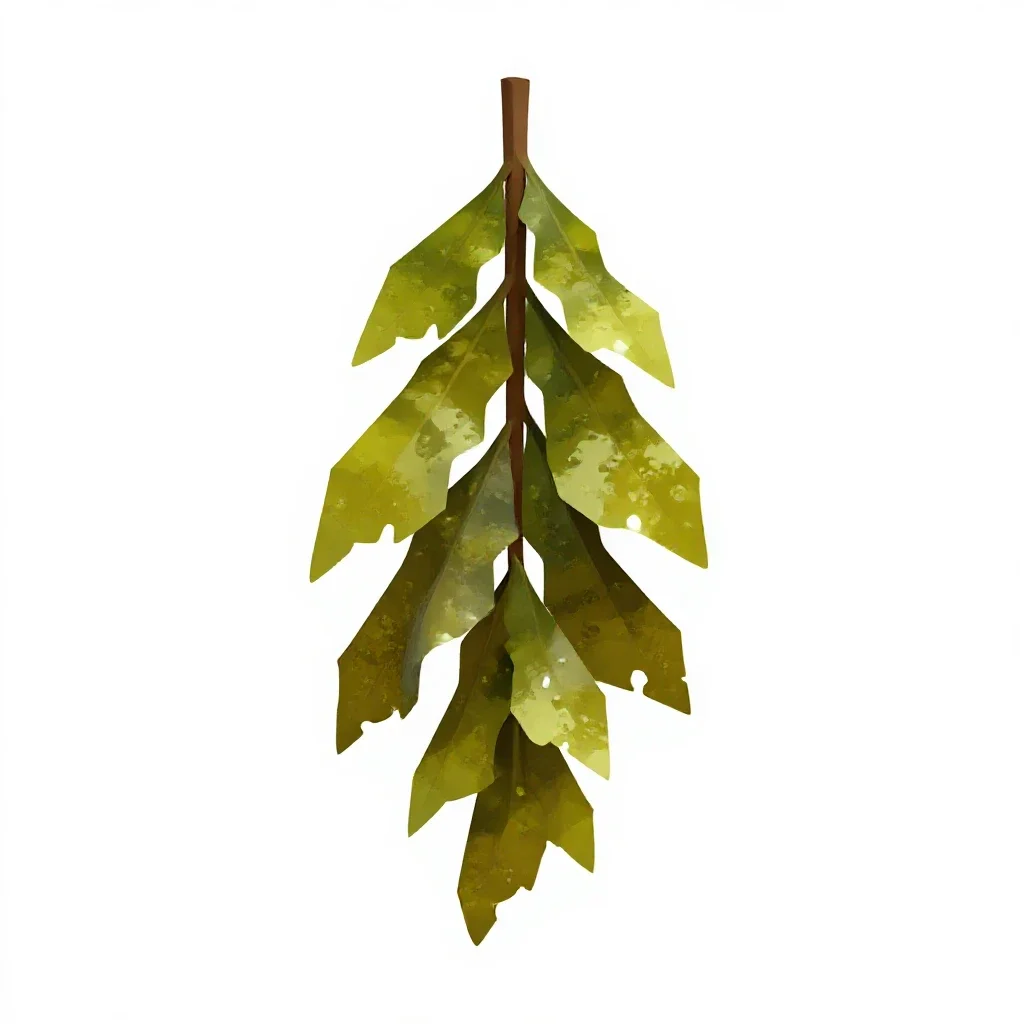 Kelp holdfast isolated on a white background